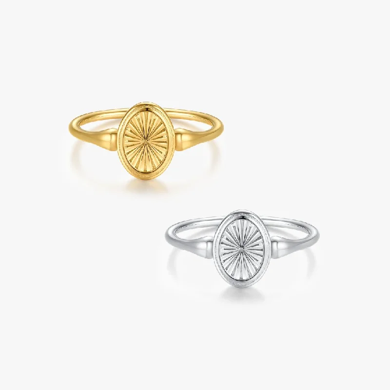 Limited-Stock Jewelry Sale – Once It's Gone, It's Gone Sunburst Signet Ring (Greek Inspired Collection) Limited-Stock Jewelry Sale – Once It's Gone, It's Gone Sunburst Signet Ring (Greek Inspired Collection)