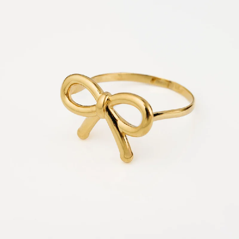 Shop Modern Jewelry Collections With Exclusive Discounts Infinity Gold Knot Ring In 9K Yellow Gold Shop Modern Jewelry Collections With Exclusive Discounts Infinity Gold Knot Ring In 9K Yellow Gold