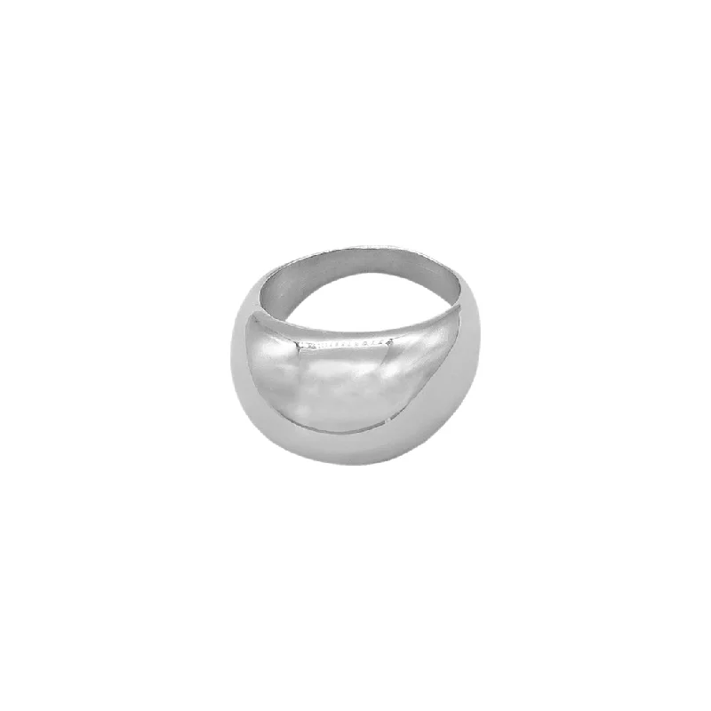 Must-Have Jewelry At Unbelievable Discounts Tarnish Resistant Rhodium Plated Dome Ring Must-Have Jewelry At Unbelievable Discounts Tarnish Resistant Rhodium Plated Dome Ring