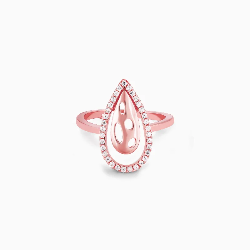 Celebrate With Sparkle – Jewelry Sale Now Live Rose Gold Intricate Teardrop Ring