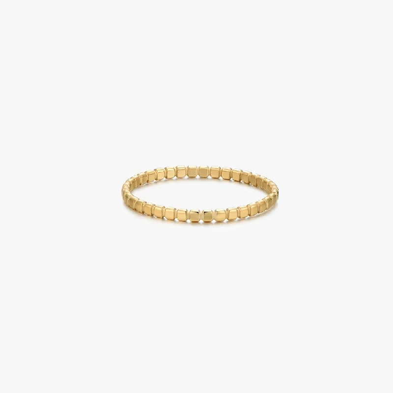 Timeless Jewelry, Timeless Savings – Don't Wait Thin Beaded Band Gold Ring