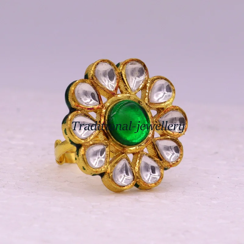 Grab Your Favorite Jewelry At The Lowest Prices Vintage antique handmade 22k yellow gold gorgeous adjustable ring with green onyx wedding rings antique women's jewelry Grab Your Favorite Jewelry At The Lowest Prices Vintage antique handmade 22k yellow gold gorgeous adjustable ring with green onyx wedding rings antique women's jewelry