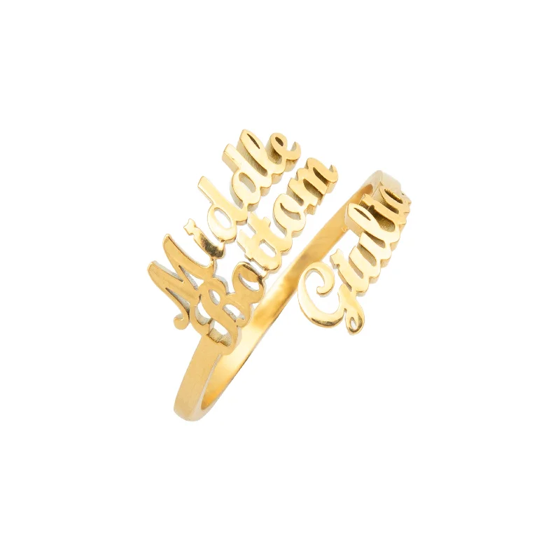 Shop Fine Jewelry With Amazing Deals 3-Names Custom Ring