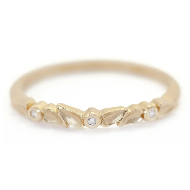 Unmissable Deals On Handmade Jewelry Collections Buttercup Petal Topper Band - 18k Yellow Gold + Diamonds (.02 ctw) Unmissable Deals On Handmade Jewelry Collections Buttercup Petal Topper Band - 18k Yellow Gold + Diamonds (.02 ctw)