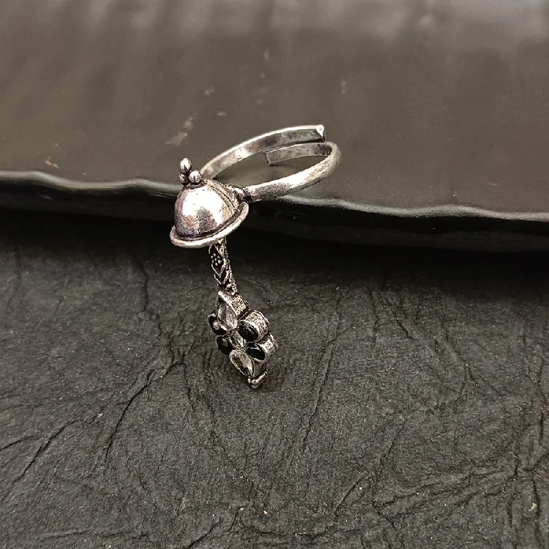 Get The Jewelry You Love At A Price You Love Deep Jewell Oxidised Plated Adjustable Ring Get The Jewelry You Love At A Price You Love Deep Jewell Oxidised Plated Adjustable Ring