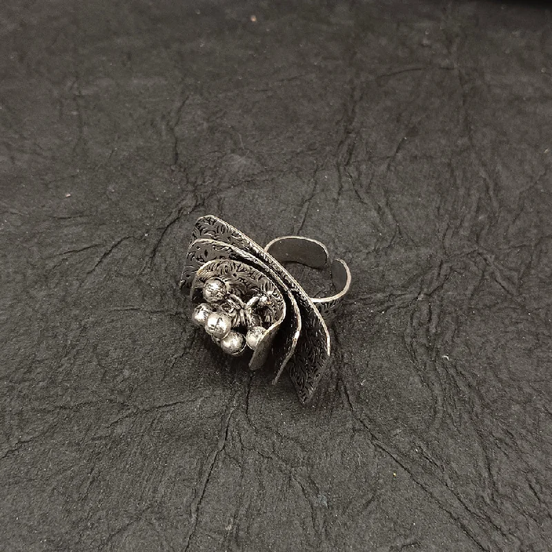 Don't Miss These Dazzling Jewelry Discounts Deep Jewell Oxidised Plated Adjustable Ring Don't Miss These Dazzling Jewelry Discounts Deep Jewell Oxidised Plated Adjustable Ring