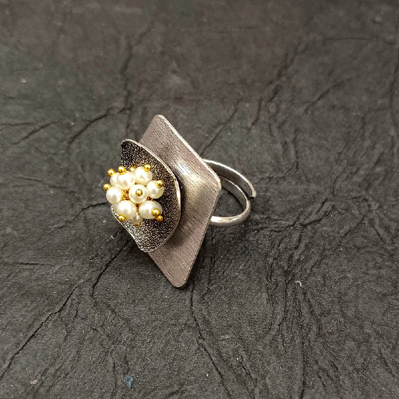Get Ready To Sparkle – Special Jewelry Discounts Deep Jewell Oxidised Plated Adjustable Ring Get Ready To Sparkle – Special Jewelry Discounts Deep Jewell Oxidised Plated Adjustable Ring