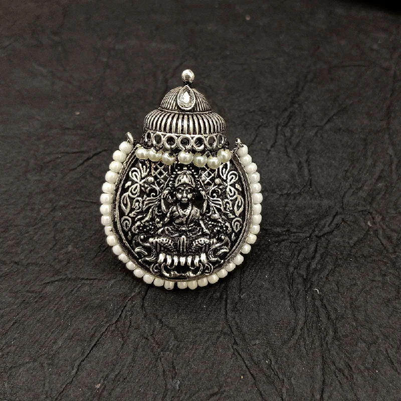 Limited-Time Jewelry Discounts – Shine Without The Splurge Deep Jewell Oxidised Plated Temple Adjustable Ring Limited-Time Jewelry Discounts – Shine Without The Splurge Deep Jewell Oxidised Plated Temple Adjustable Ring