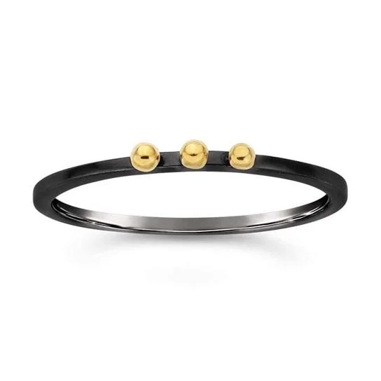Timeless Jewelry, Timeless Savings – Don't Wait Gold Dots Oxidized Ring