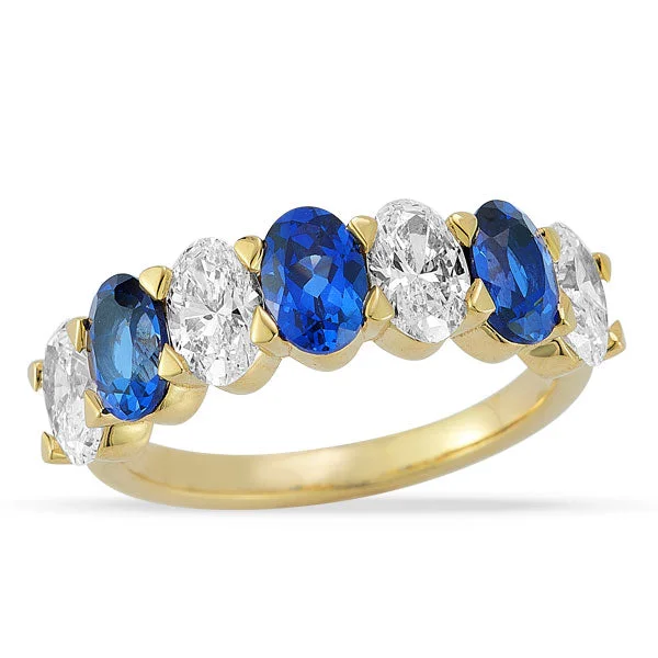 Exclusive Jewelry Sale – Shine For Less Grown Diamond and Sapphire Band in 14K Yellow Gold Exclusive Jewelry Sale – Shine For Less Grown Diamond and Sapphire Band in 14K Yellow Gold