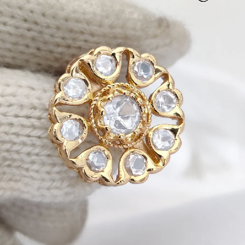 Shop Fine Jewelry With Exclusive Savings Jewel Addiction Gold Plated Kundan Adjustable Ring Shop Fine Jewelry With Exclusive Savings Jewel Addiction Gold Plated Kundan Adjustable Ring