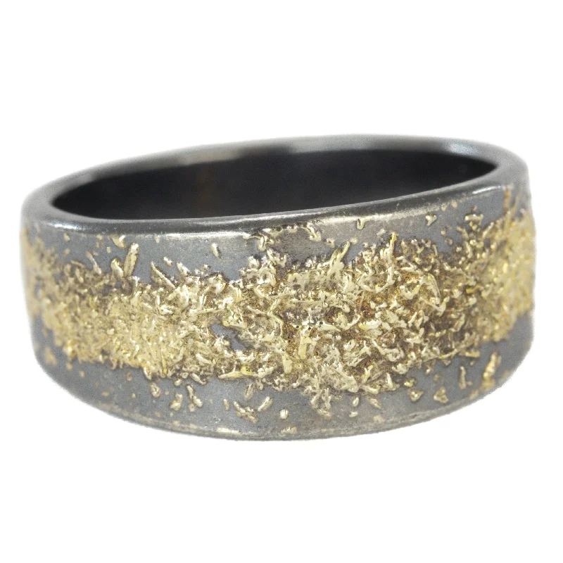 Stunning Jewelry Pieces At The Lowest Prices Ever KMJ Staple Short Cigar Band - 22k Gold, Oxidized Silver Stunning Jewelry Pieces At The Lowest Prices Ever KMJ Staple Short Cigar Band - 22k Gold, Oxidized Silver