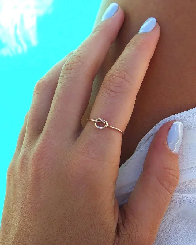 Stunning Jewelry At Even More Stunning Prices Love Knot Ring - 14k Rose Gold Fill