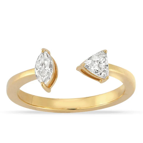 Flash Deals On Fine Jewelry – Shop Before It's Gone Lab Grown Diamond Two-Stone Band in 14K Yellow Gold Flash Deals On Fine Jewelry – Shop Before It's Gone Lab Grown Diamond Two-Stone Band in 14K Yellow Gold