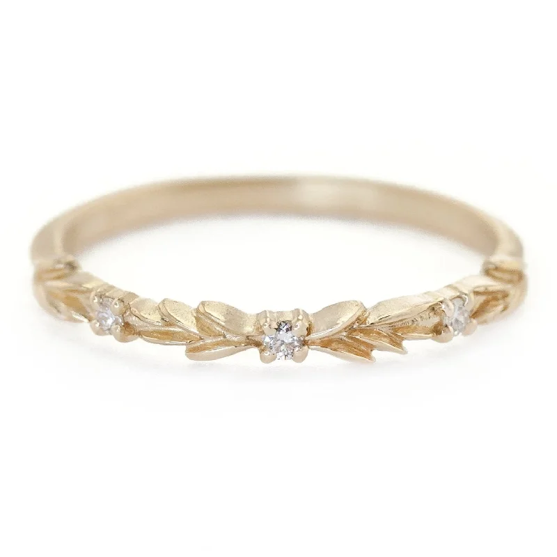 Holiday Jewelry Sale – Perfect Gifts At Great Prices Laurel Wreath Topper Band - l8k Gold + Diamonds (.04tcw) Holiday Jewelry Sale – Perfect Gifts At Great Prices Laurel Wreath Topper Band - l8k Gold + Diamonds (.04tcw)