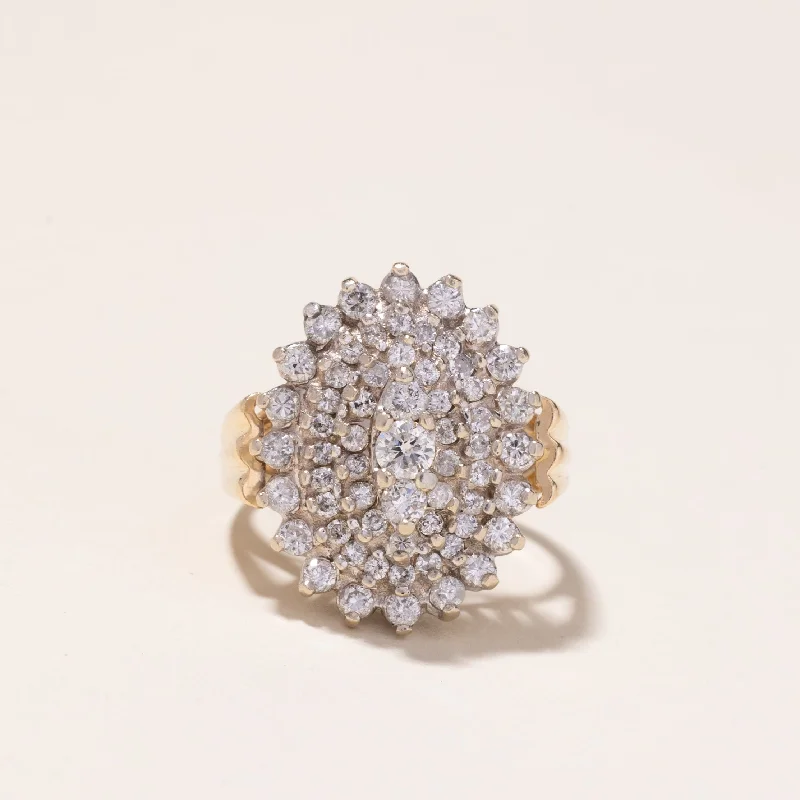 Exclusive Gemstone Jewelry Markdowns – Shop Now 10k Yellow and White Gold Diamond Ring | 1.56ctw | SZ 8 Exclusive Gemstone Jewelry Markdowns – Shop Now 10k Yellow and White Gold Diamond Ring | 1.56ctw | SZ 8