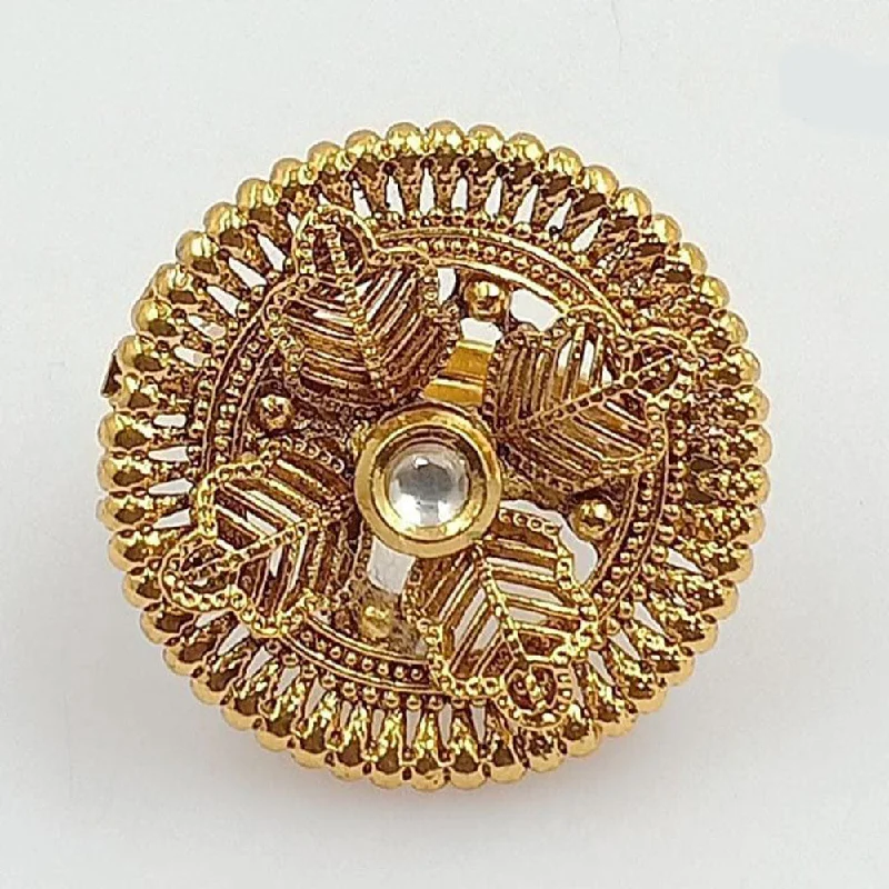 Seasonal Jewelry Sale – Upgrade Your Collection Manisha Jewellery Gold Plated Adjustable Ring Seasonal Jewelry Sale – Upgrade Your Collection Manisha Jewellery Gold Plated Adjustable Ring