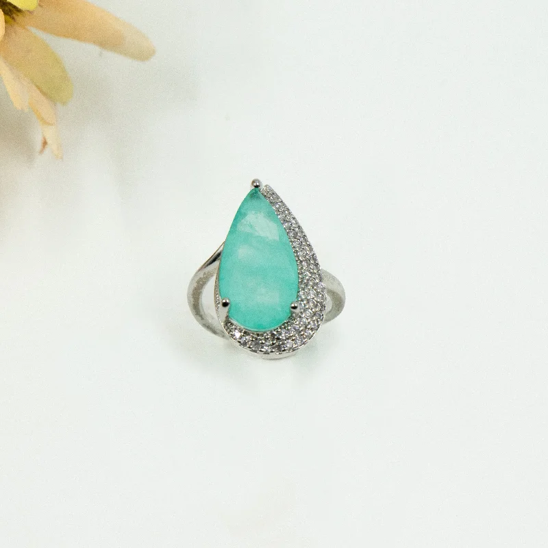 Fashion-Forward Jewelry At Exclusive Discounts Nipura Silver Teal Ring