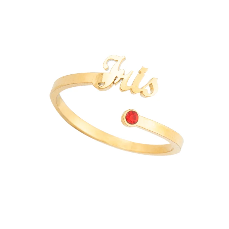 Elegant Jewelry, Affordable Luxury – Shop Now Open Birthstone Ring