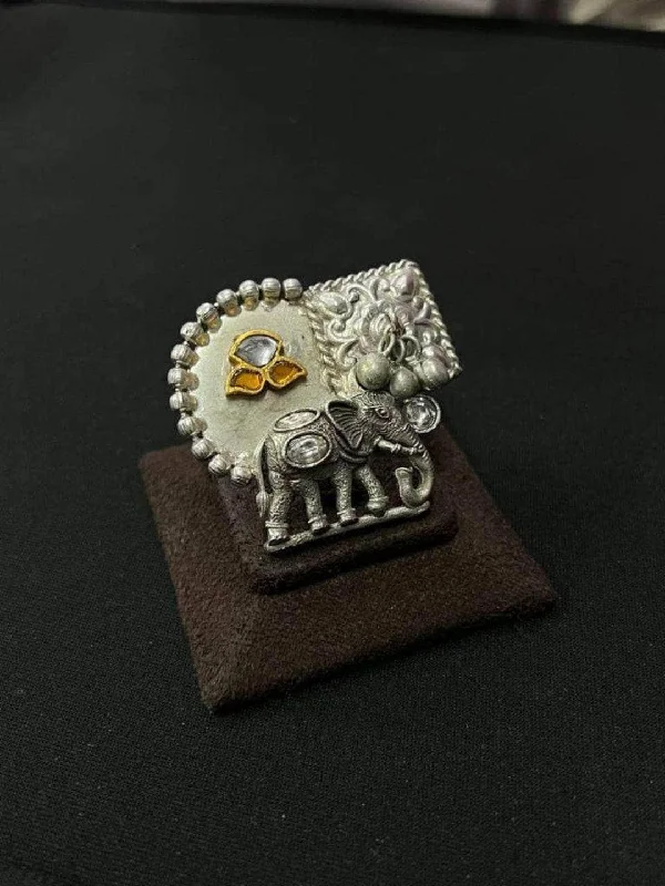 Best Jewelry Deals – Shop Premium Pieces At Great Prices Oxidised Elephant Ring