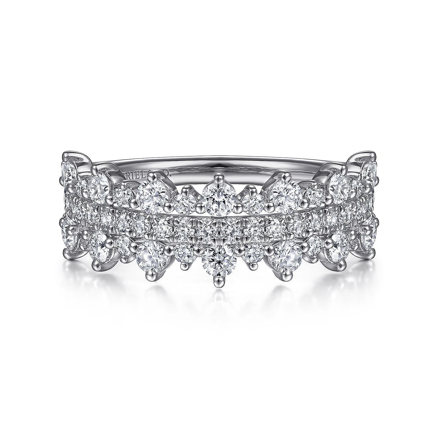 Shop Handcrafted Jewelry At Special Promotional Rates Pave Diamond Ring in 14K White Gold Shop Handcrafted Jewelry At Special Promotional Rates Pave Diamond Ring in 14K White Gold