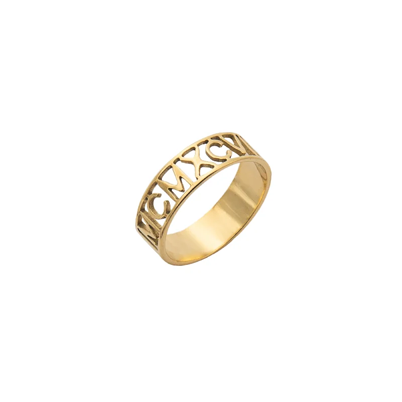 Handmade Pearl Jewelry For Timeless Elegance Personalized Roman Numbers Ring