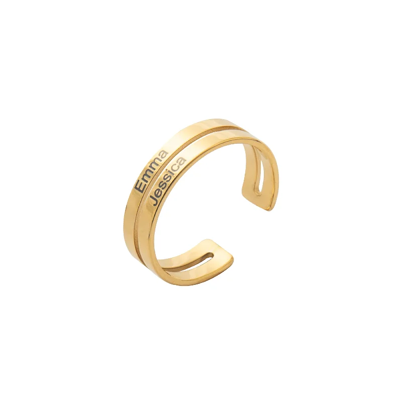 Elegant Jewelry At Unbeatable Offers – Shop Before It's Gone Personalized Two Names Ring Elegant Jewelry At Unbeatable Offers – Shop Before It's Gone Personalized Two Names Ring