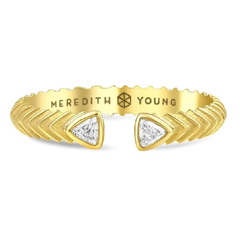 Shop Jewelry That Shines Without The High Price Petite Trillion Split Ring - 18k Gold + Diamonds Shop Jewelry That Shines Without The High Price Petite Trillion Split Ring - 18k Gold + Diamonds