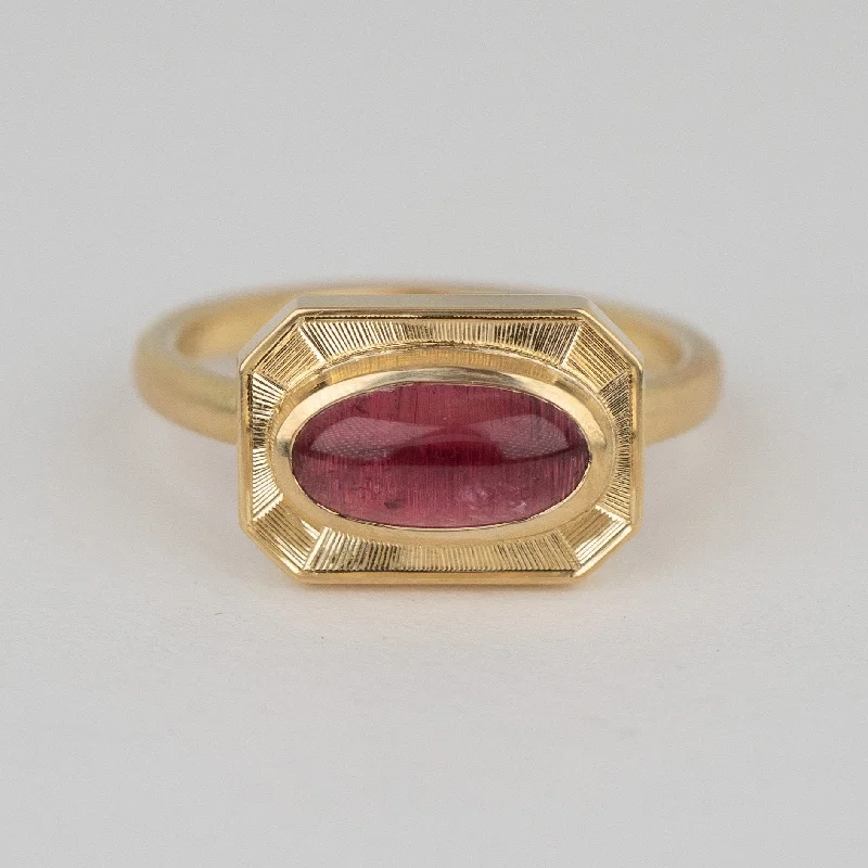 Versatile Layering Jewelry For Effortless Chic Pink Tourmaline Radiance Ring