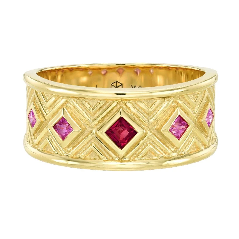 Bestselling Jewelry Now On Sale – Elevate Your Look Pure Energy Band in Red Pink Sapphires - 18k Gold + Sapphires Bestselling Jewelry Now On Sale – Elevate Your Look Pure Energy Band in Red Pink Sapphires - 18k Gold + Sapphires