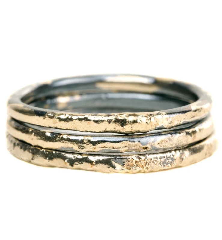 Best Jewelry Sale – Shop Exclusive Designs Now Radiance Fused Stackers - 18k Gold + Oxidized Argentium Silver Best Jewelry Sale – Shop Exclusive Designs Now Radiance Fused Stackers - 18k Gold + Oxidized Argentium Silver