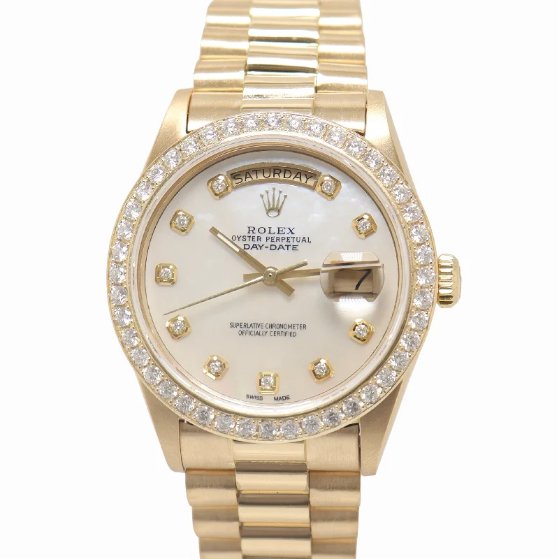 Romantic Heart-Shaped Jewelry For Special Gifts Rolex Day-Date 36mm MOP Dial Ref# 18038 Romantic Heart-Shaped Jewelry For Special Gifts Rolex Day-Date 36mm MOP Dial Ref# 18038