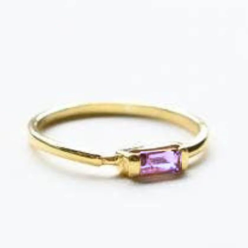 Luxury Jewelry Sale – Elegant Styles At Unbeatable Prices Sideways Baguette Ring: Amethyst Luxury Jewelry Sale – Elegant Styles At Unbeatable Prices Sideways Baguette Ring: Amethyst