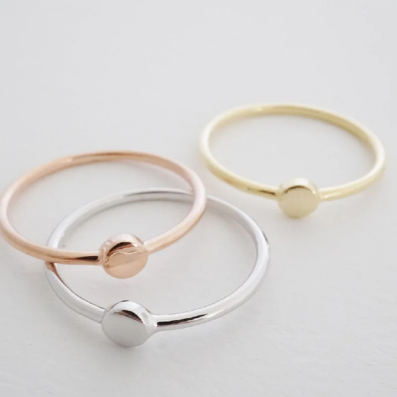 Exclusive Jewelry Markdowns – Limited-Time Offer Tiny Circle Ring - Final Sale