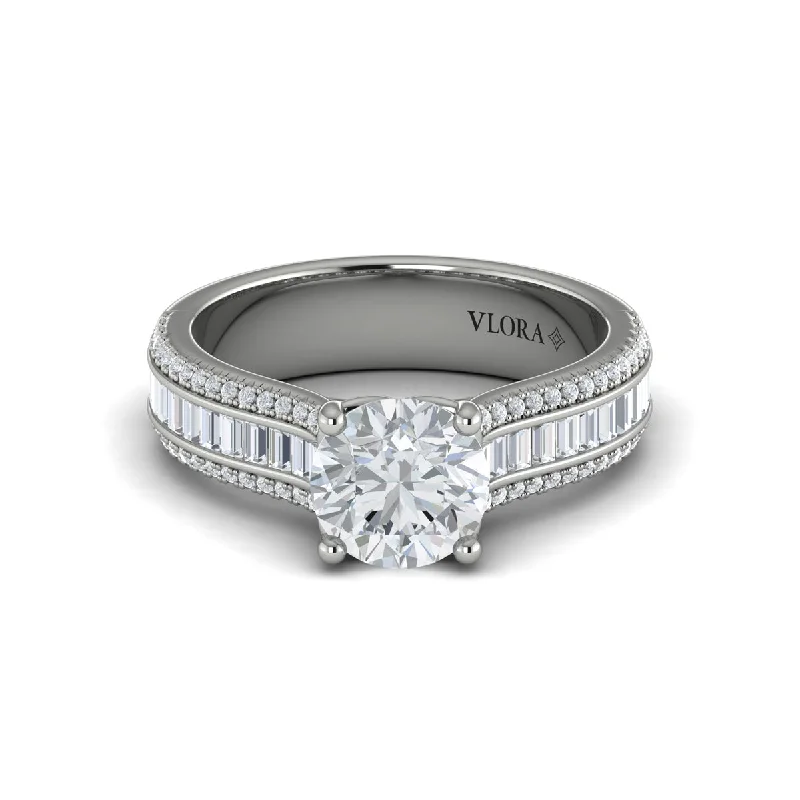 Handcrafted Jewelry Sale – Unique Designs At Low Prices Triple-Row Engagement Ring in 14K White Gold Handcrafted Jewelry Sale – Unique Designs At Low Prices Triple-Row Engagement Ring in 14K White Gold