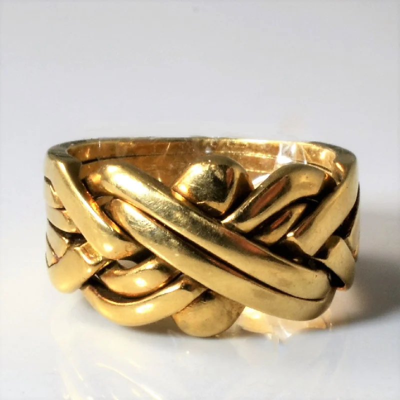 Jewelry Deals That Sparkle – Shop Today Yellow Gold Puzzle Ring | SZ 5.5 |