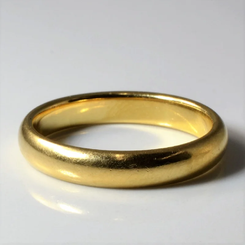 The Perfect Jewelry Piece At The Perfect Discount 18k Yellow Gold Plain Band | SZ 8 |