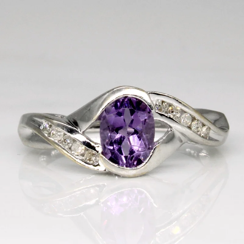 The Ultimate Jewelry Sale – Exclusive Styles At Great Prices Amethyst & Diamond Bypass Ring | 0.70ct, 0.10ctw | SZ 6.5 |