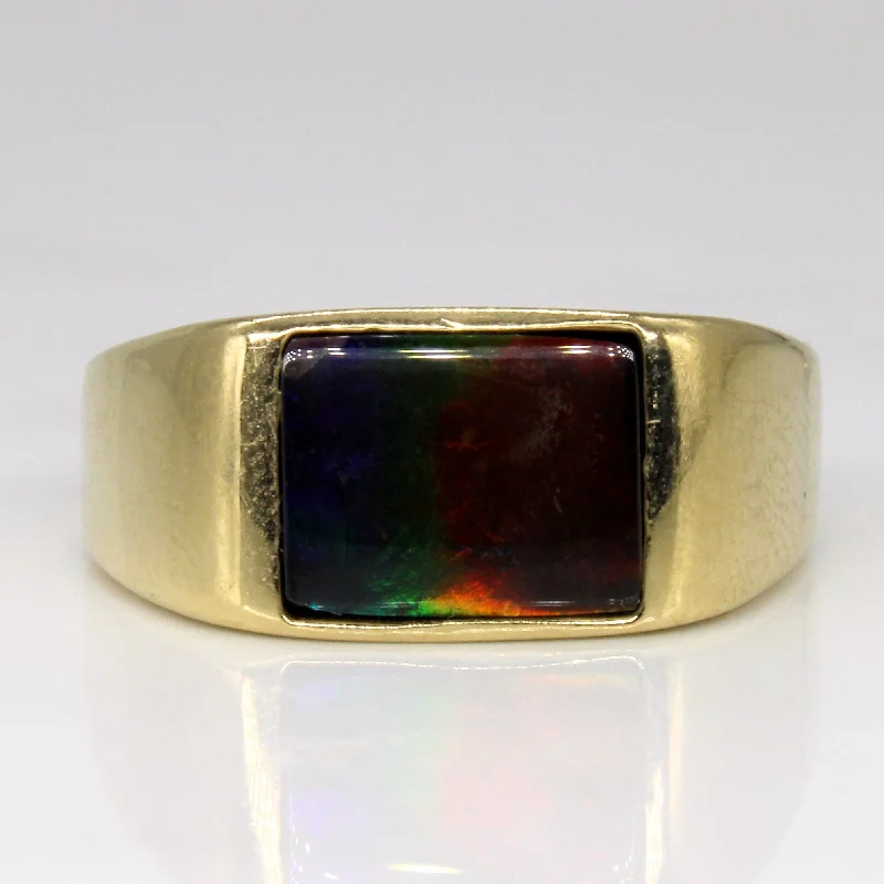 Buy More, Save More – Special Jewelry Discounts Ammolite Flat Cab Ring | 1.50ct | SZ 10 |