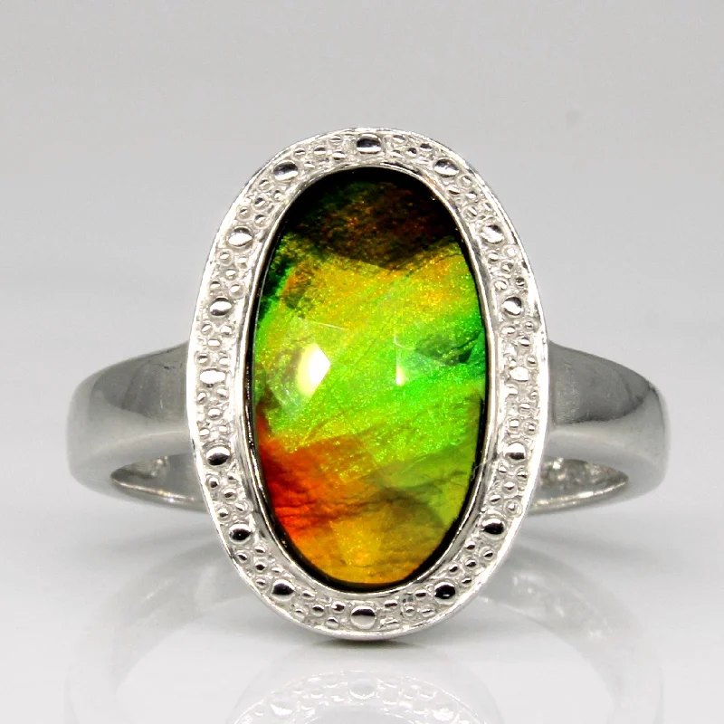 Affordable Elegance – Special Jewelry Sale Now Live Ammolite Cocktail Ring | 1.90ct | SZ 6 |