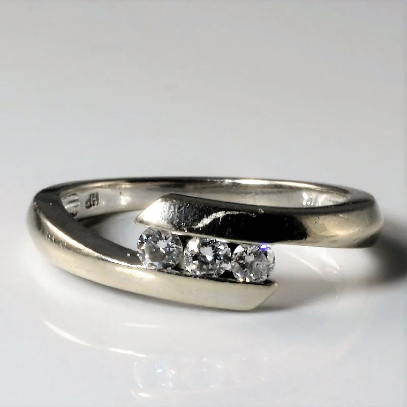 Save On Luxury Jewelry Pieces – Limited-Time Offers Bypass Channel Diamond Ring | 0.24ctw | SZ 7 |