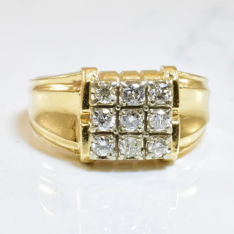 Unmissable Jewelry Sale – Shop Before It's Too Late Cluster Grid Diamond Ring | 0.45ctw | SZ 10.25 |