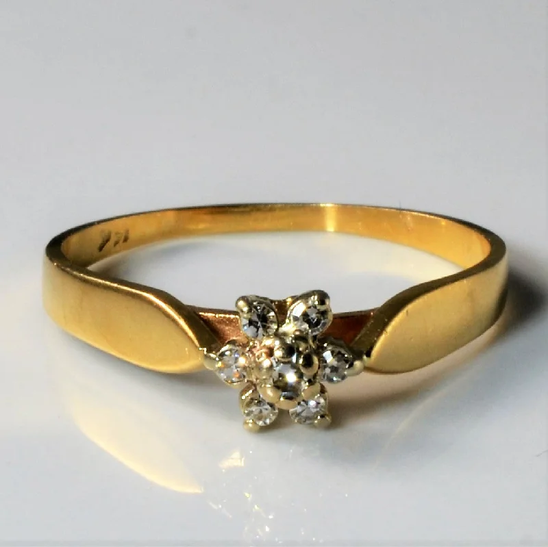 Chic And Stylish Jewelry At Discounted Prices Cluster Set Diamond Ring | 0.05ctw | SZ 7 |