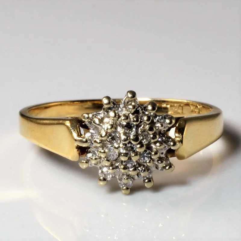 Don't Miss Out – Shop Elegant Jewelry For Less Diamond Cluster Ring | 0.10ctw | SZ 6.75 |