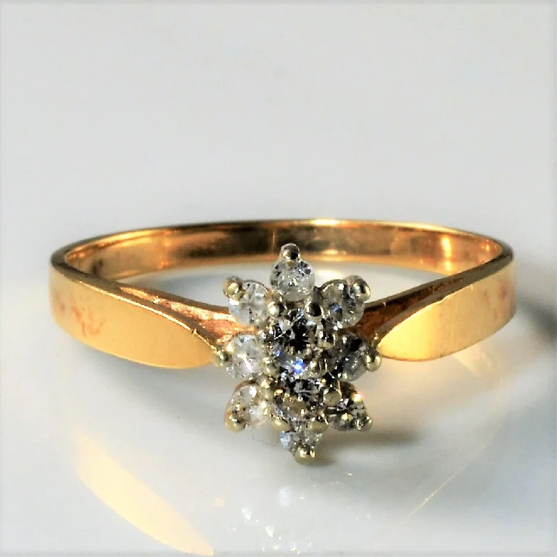 Shop Stylish Jewelry Now And Save Big Cluster Set Diamond Ring | 0.14ctw | SZ 5.75 |