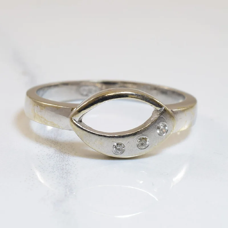 Limited-Stock Jewelry Sale – Once It's Gone, It's Gone Diamond Open Work Ring | 0.03ctw | SZ 7.25 |