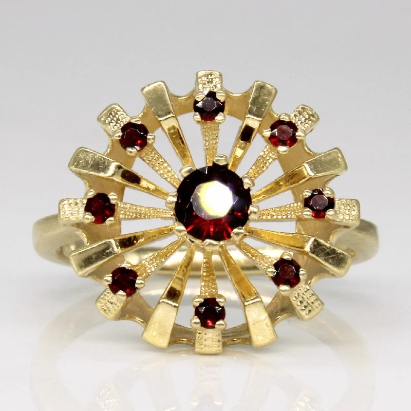 Must-Have Jewelry Pieces At Reduced Prices Garnet Flare Cocktail Ring | 0.38ctw | SZ 6.5 |