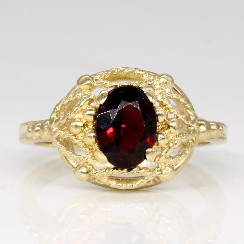 Last Chance To Shop High-End Jewelry At Markdown Prices Garnet Lattice Halo Ring | 0.93ct | SZ 5.75 |