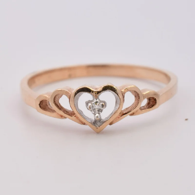 Unlock Unbeatable Jewelry Deals Before They’Re Gone Filigree Diamond Heart Ring | 0.01ct | SZ 6 |