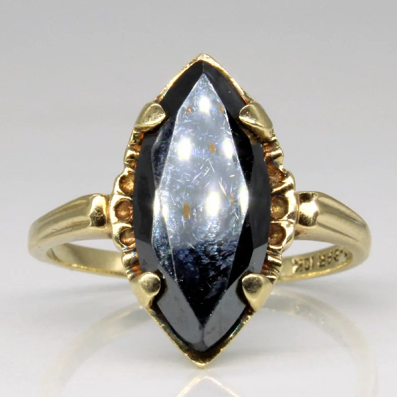 Premium Diamond Jewelry At Once-In-A-Lifetime Discounts Hematite Cocktail Ring | 2.15ct | SZ 6 |